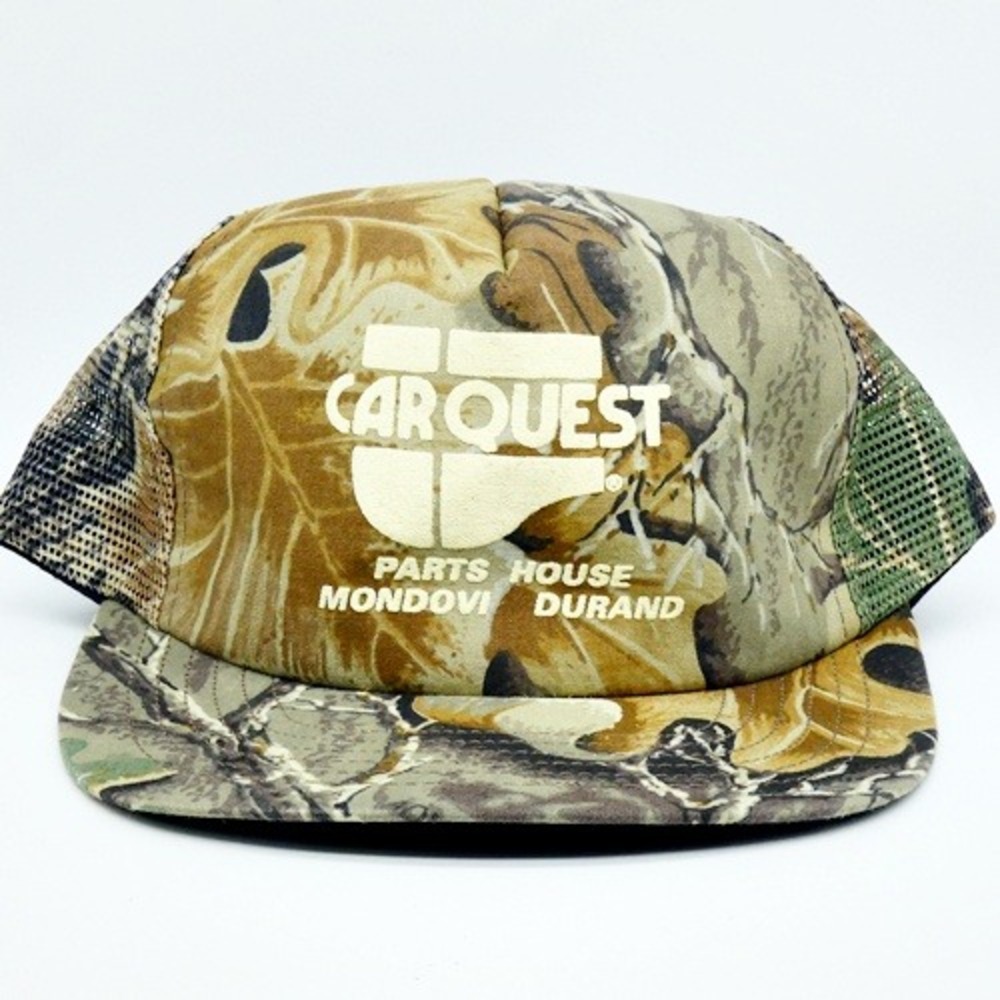 Vintage Carquest Camo Hat Cap Made in the USA Adjustable SKM Durand WI NEW